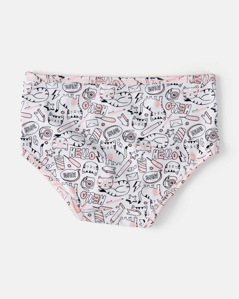 Kid 7-Pack Unicorn Print Brief Stretch Cotton Underwear, image 2 of 3 slides