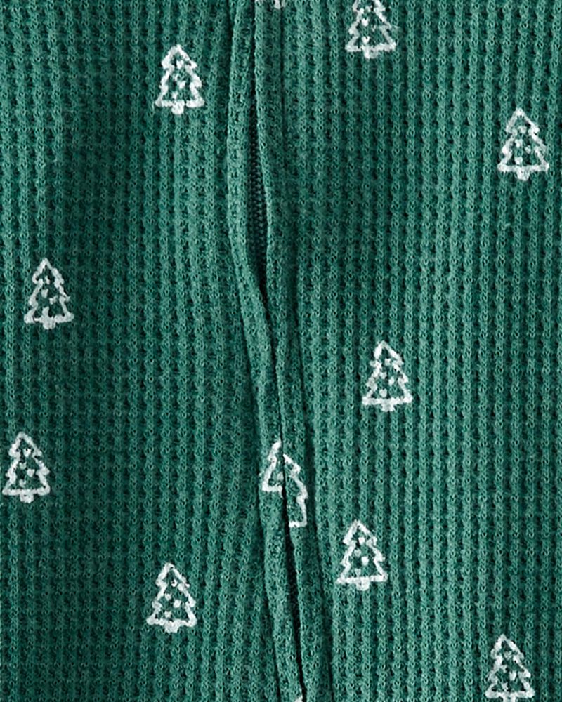 Baby Thermal Sleep & Play Pajamas Made With Organic Cotton, image 3 of 4 slides