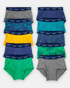 Toddler Boy 10-Pack Cotton Briefs Underwear, image 2 of 3 slides