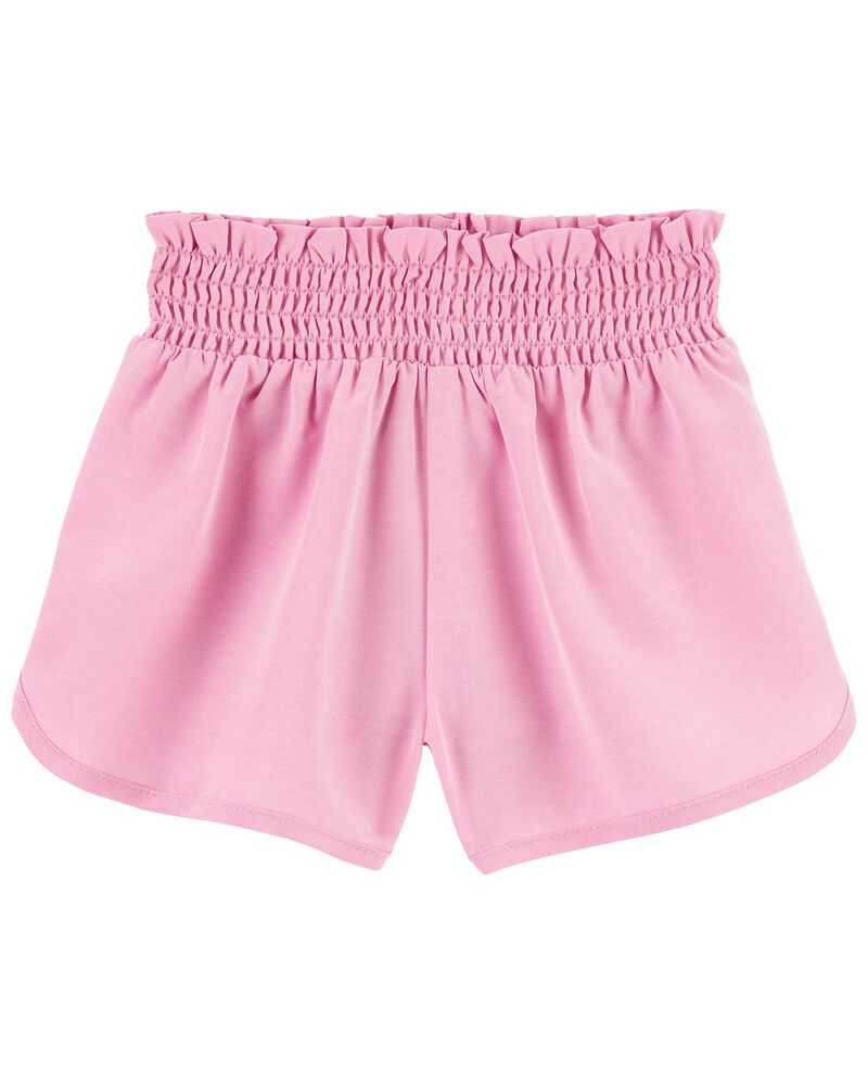 Toddler Smocked Shorts in Moisture Wicking Active Fabric, image 1 of 1 slides