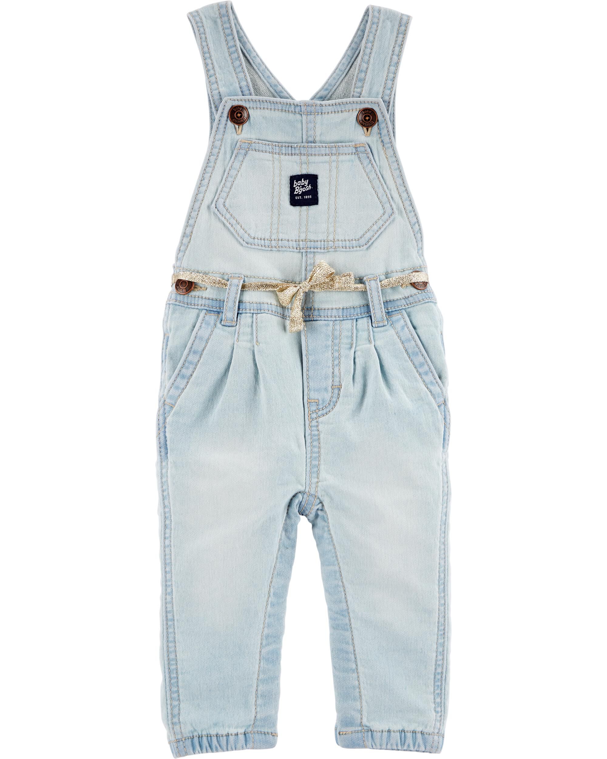 knit denim overalls