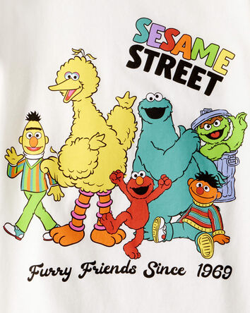 Toddler Sesame Street Short-Sleeve Graphic Tee - Ivory, 