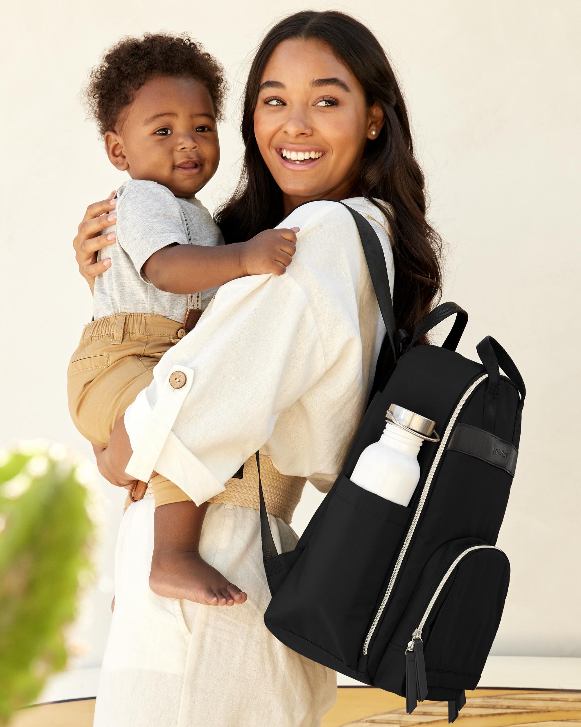 Black Envi Luxe Backpack Diaper Bag Black skiphop