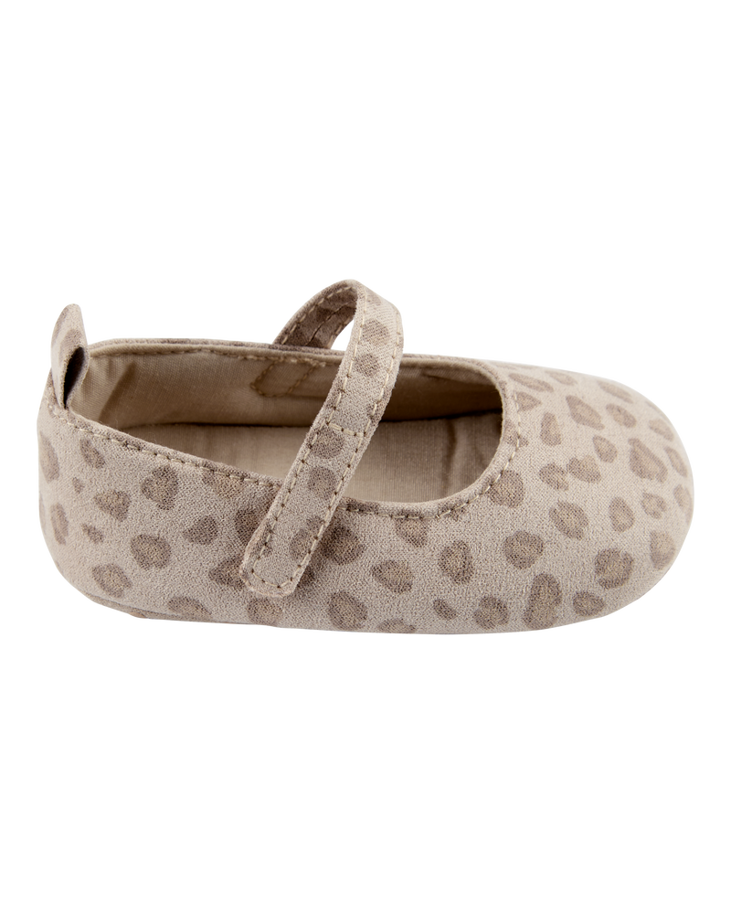 Baby Leopard Print Mary Jane Baby Shoes, image 2 of 7 slides