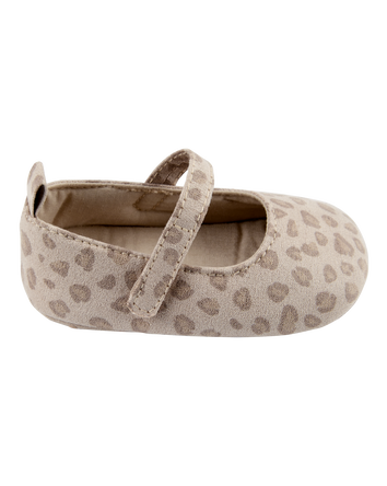 Baby Leopard Print Mary Jane Baby Shoes, 