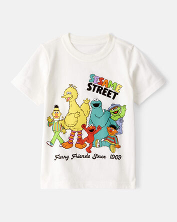 Toddler Sesame Street Short-Sleeve Graphic Tee - Ivory, 