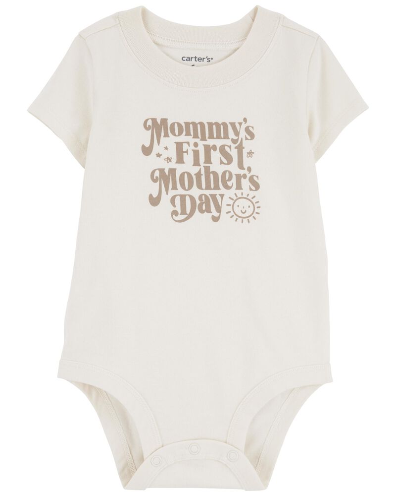 Baby First Mother's Day Cotton Bodysuit, image 1 of 3 slides