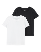 Kid 2-Pack Short-Sleeve Cotton Tees, image 1 of 4 slides