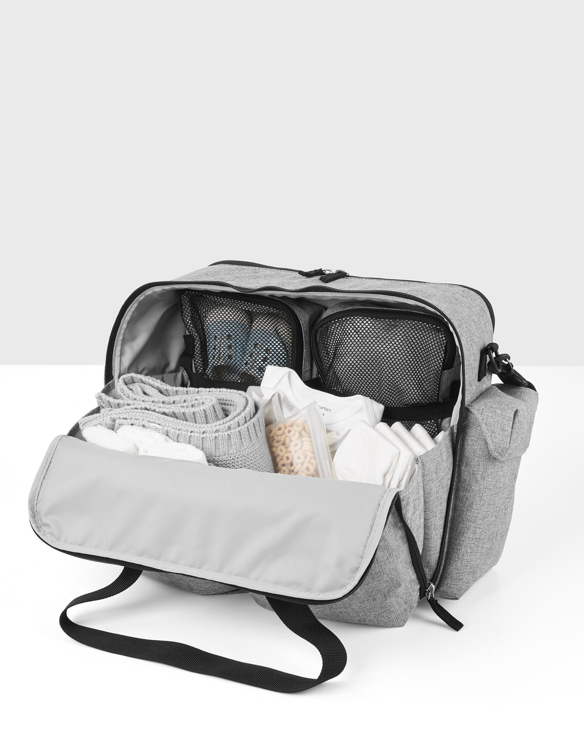 Grey Duo Weekender Diaper Bag skiphop