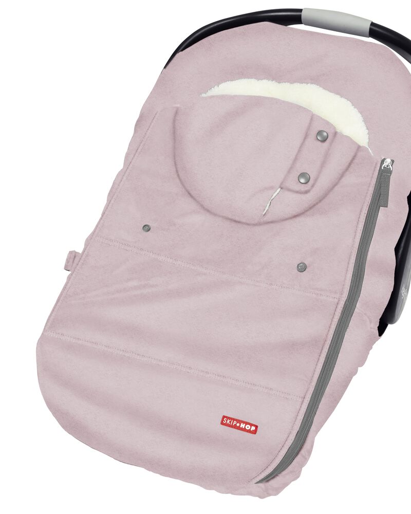 Stroll & Go Car Seat Cover - Pink Heather, image 6 of 9 slides