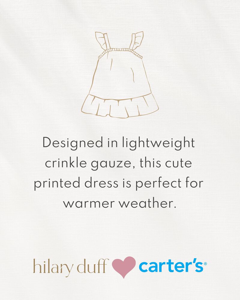 Baby Hilary Duff Rays And Rainbows Crinkle Gauze Dress, image 3 of 5 slides