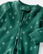 Baby Thermal Sleep & Play Pajamas Made With Organic Cotton, image 2 of 4 slides