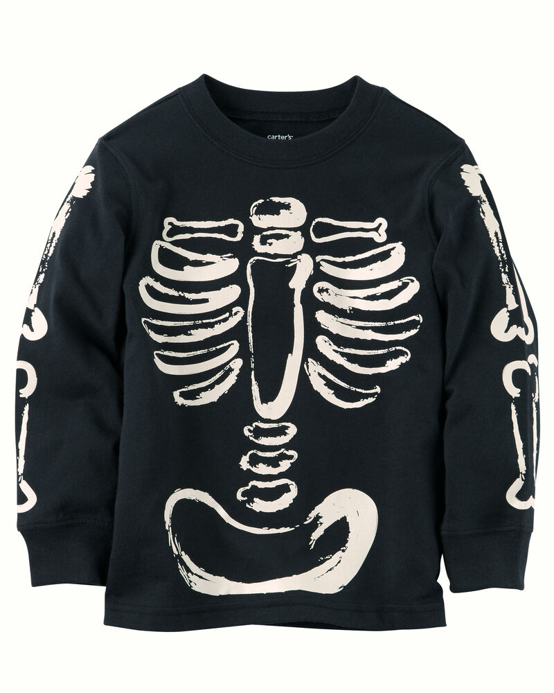 Glow In The Dark Skeleton Graphic Tee Skiphop Com