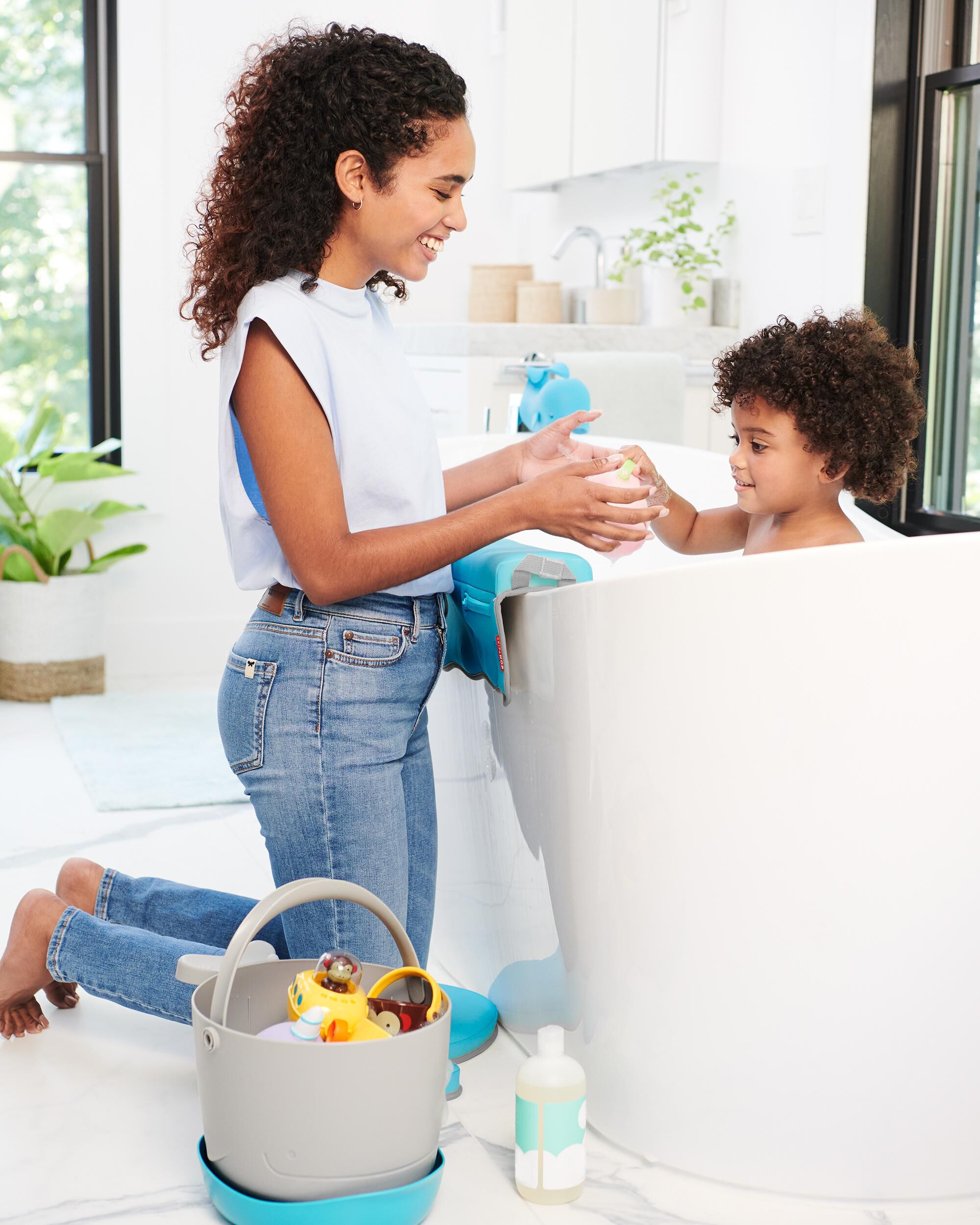 Skip hop bath toy organizer top