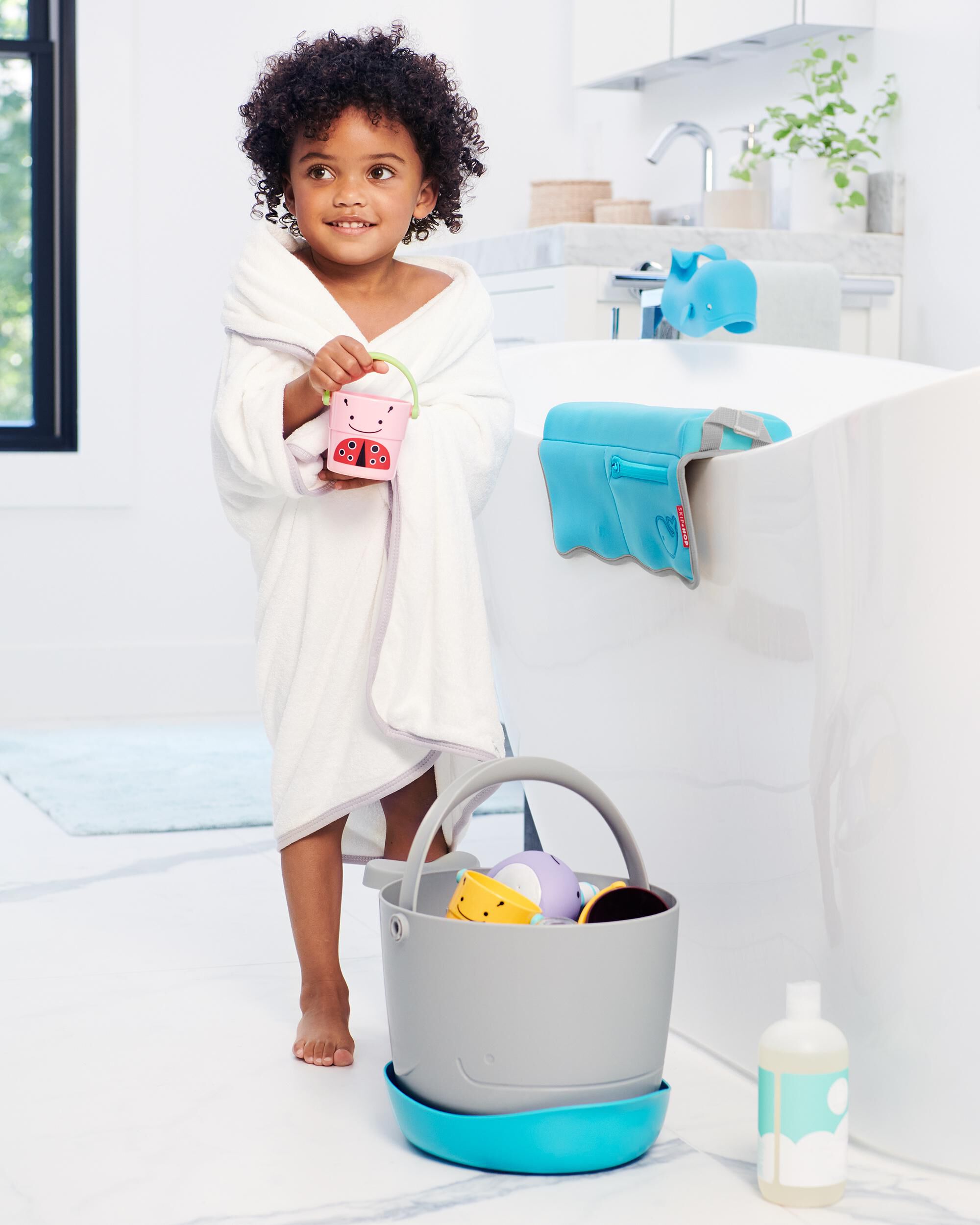Moby Stowaway Bath Toy Bucket, image 7 of 10 slides
