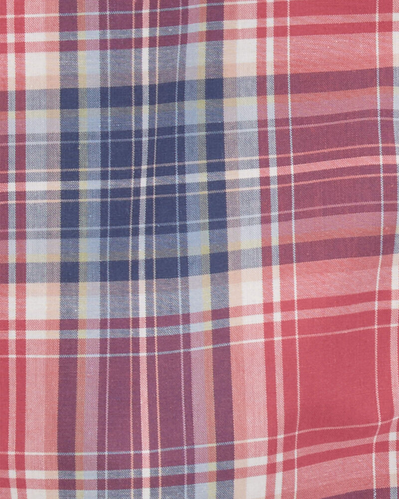 Baby Plaid Button-Front Bodysuit, image 3 of 4 slides