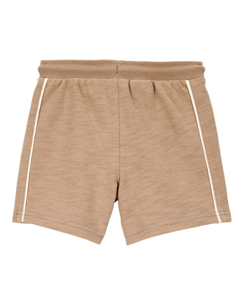 Baby Legend Pull-On Cotton Shorts - Brown, image 2 of 4 slides