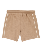 Baby Legend Pull-On Cotton Shorts - Brown, image 2 of 4 slides