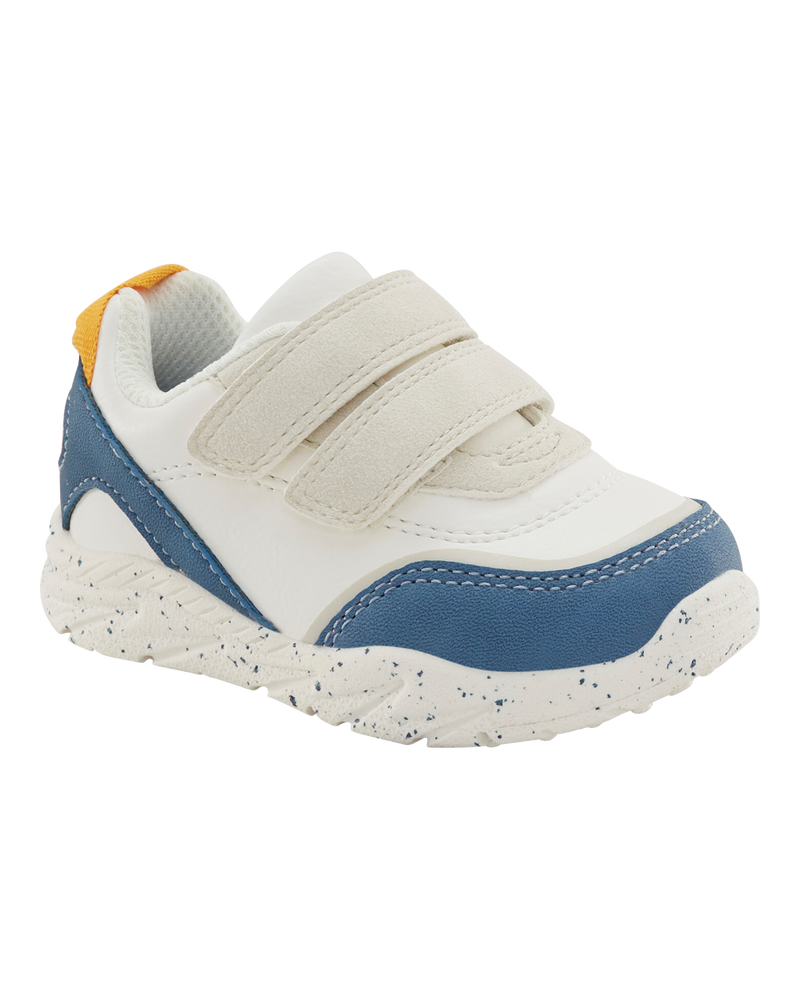 Baby  Every Step® First Walker Fashion Sneakers - White/Blue, image 1 of 7 slides