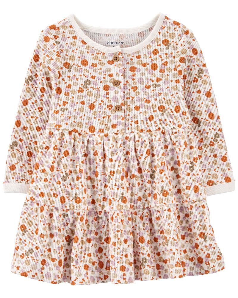 Baby Floral Thermal Dress, image 1 of 5 slides