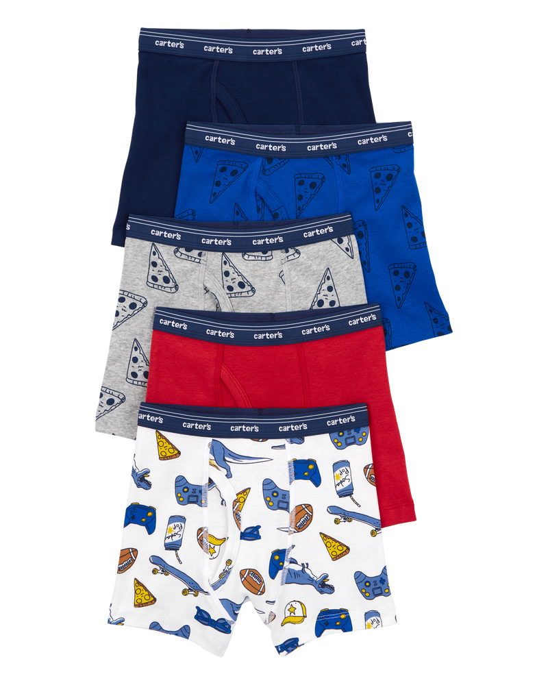 Kid 5-Pack Boxer Briefs Underwear, image 1 of 3 slides