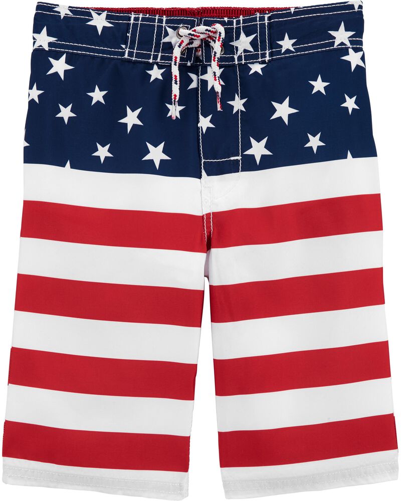 OshKosh American Flag Swim Trunks | skiphop.com