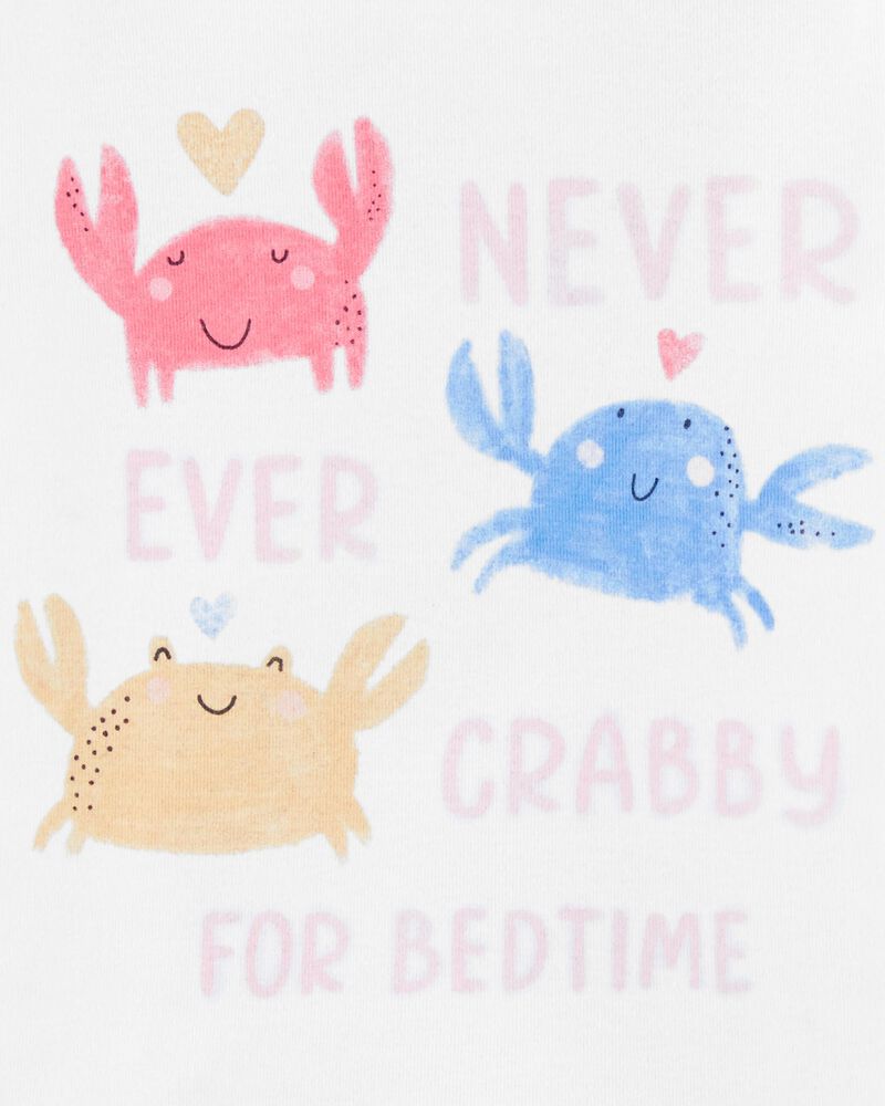 Baby 4-Piece Crab 100% Snug Fit Cotton Pajamas, image 2 of 4 slides