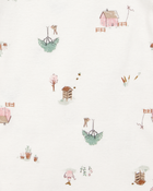 Baby 3-Piece Barn Print Little Cardigan Set - Pink/White, image 3 of 4 slides