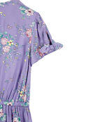 Kid LENZING™ ECOVERO™ Button-Front Vintage Floral Dress, image 3 of 5 slides