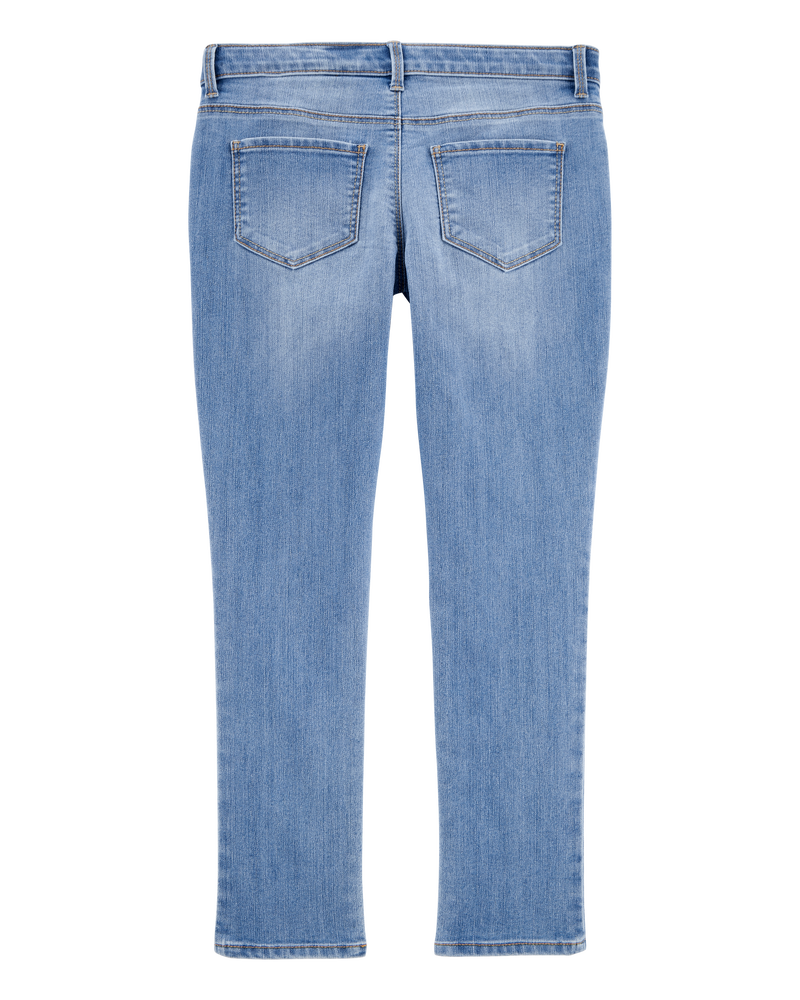 Kid Medium Wash Plus-Fit Super Skinny-Leg Jeans , image 2 of 4 slides