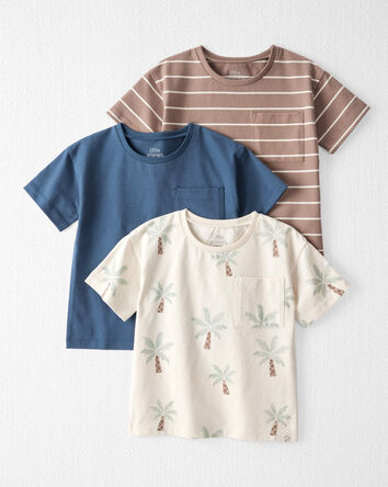 Toddler Boy 3-Pack Organic Cotton Tees, 