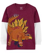 Baby Dinosaur Layered-Look Graphic Tee, image 1 of 3 slides