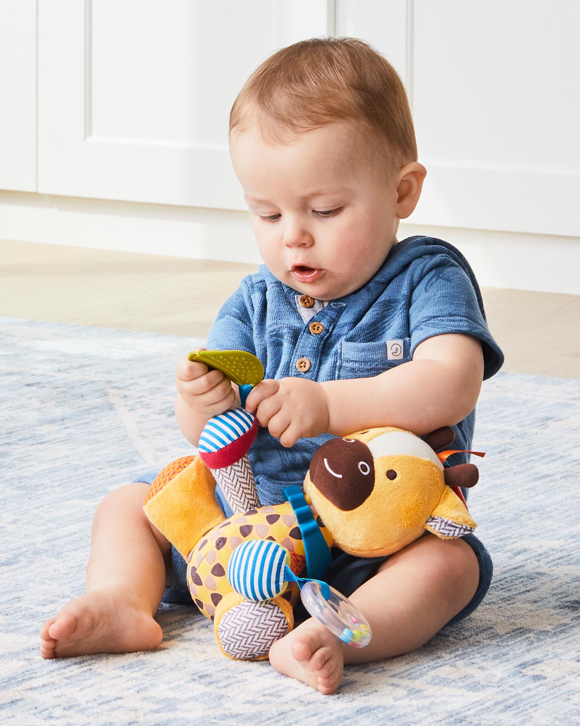 Giraffe Bandana Buddies Baby Activity Toy, image 3 of 5 slides