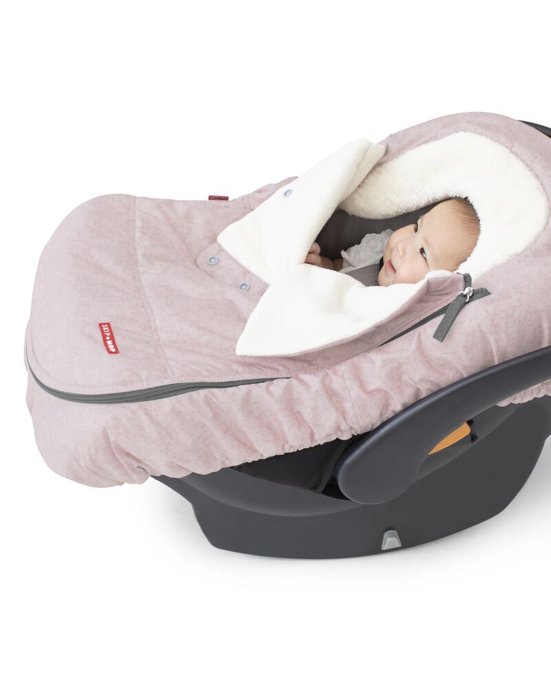 Stroll & Go Car Seat Cover - Pink Heather, image 5 of 8 slides