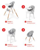 EON 4-in-1 High Chair - Slate Blue, image 3 of 12 slides