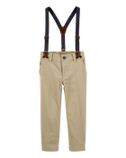 Toddler The Favorite: Khaki Suspenders, image 1 of 4 slides