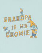 Baby Grandpa Gnome Cotton Bodysuit, image 2 of 3 slides