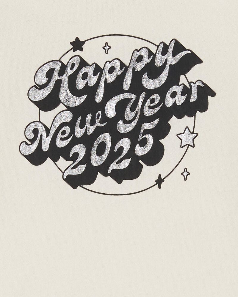 Baby Happy New Year 2025 Long-Sleeve Bodysuit, image 2 of 3 slides