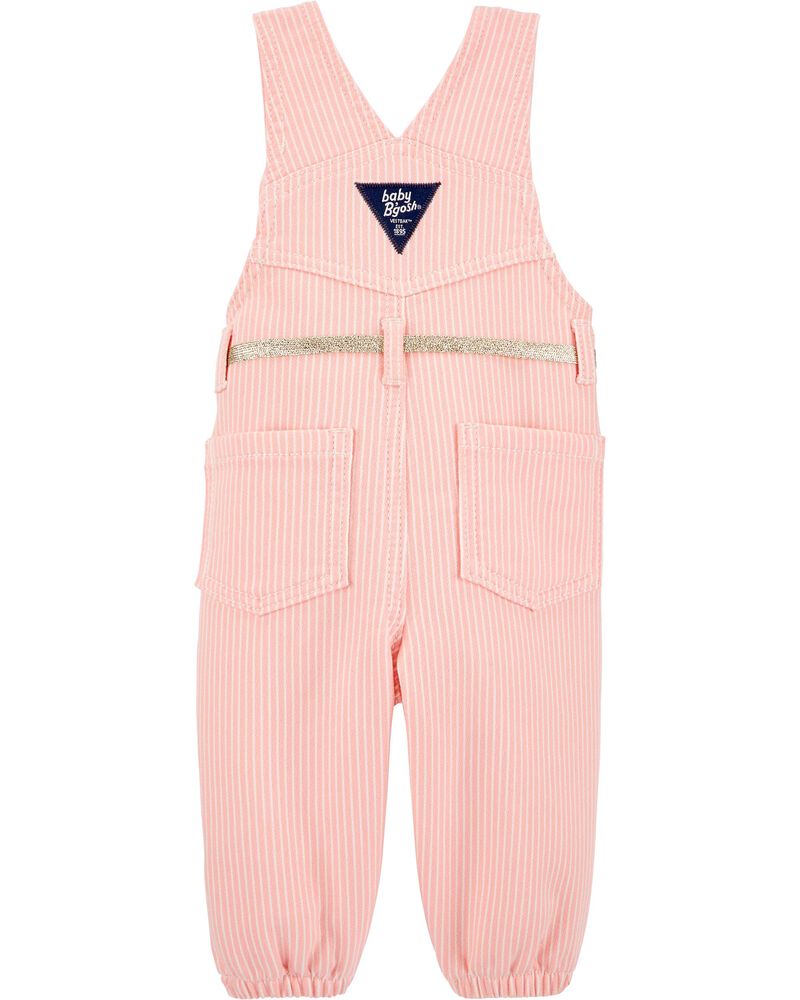 Baby Hickory Stripe Overalls, image 2 of 3 slides