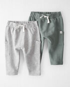 Baby 2-Pack Organic Cotton Pants, image 1 of 7 slides