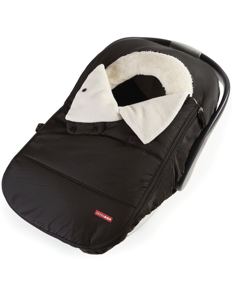 Black STROLL u0026 GO Car Seat Cover | skiphop.com