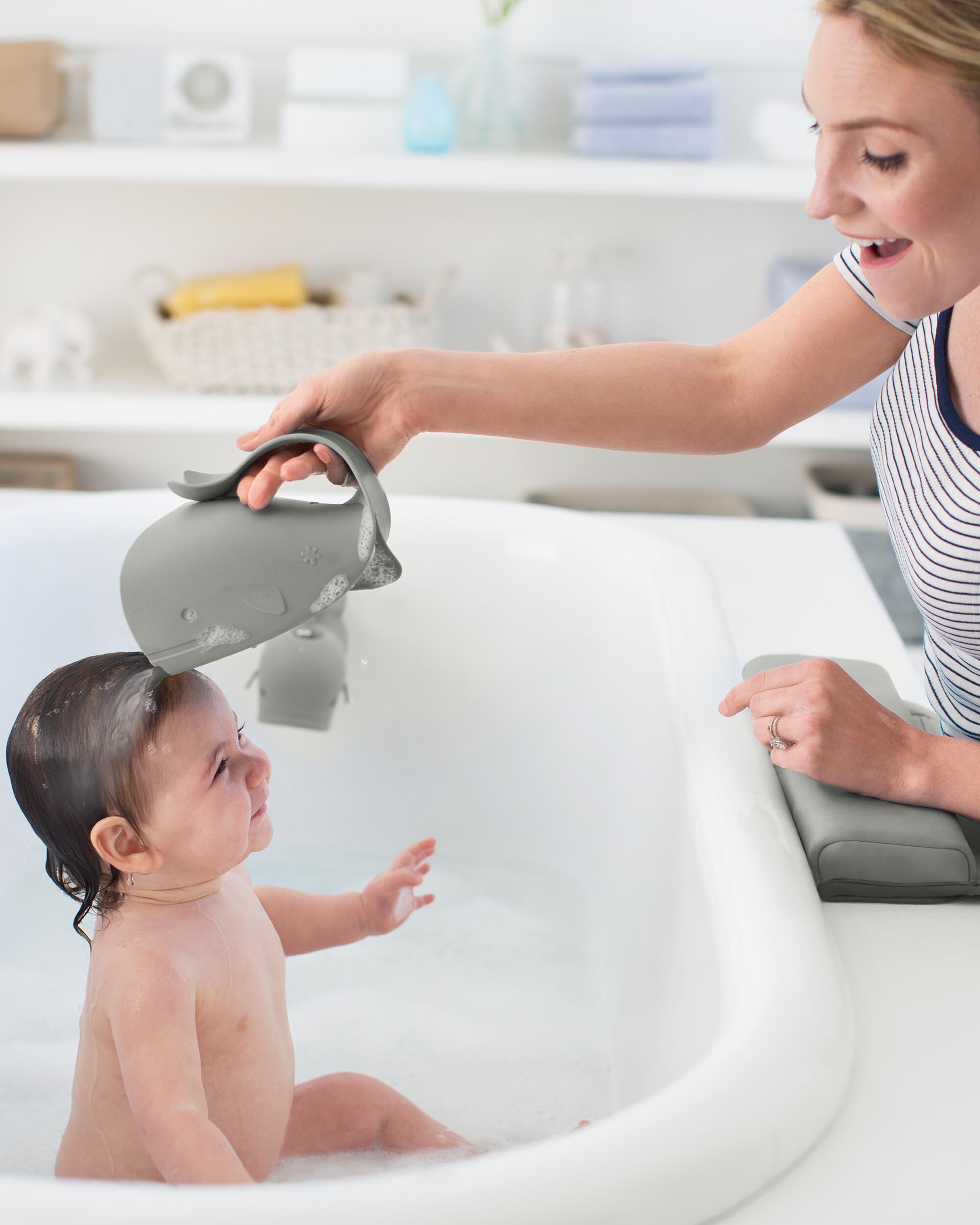 Baby Grey Moby Bathtime Essentials Kit - Grey | skiphop.com
