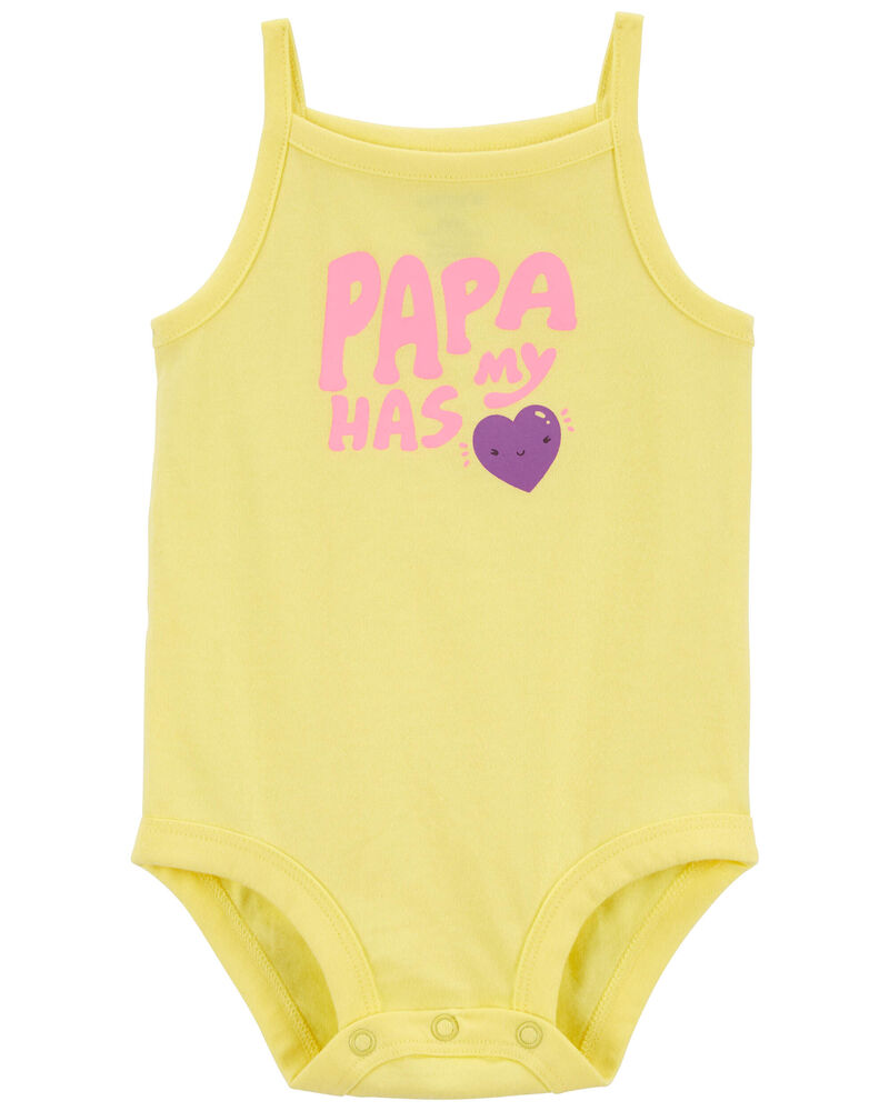Baby Papa Sleeveless Bodysuit, image 1 of 2 slides