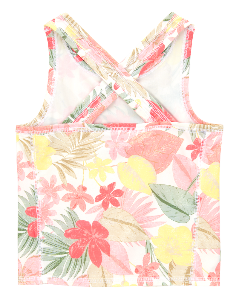 Kid Floral Active Racerback Tank, image 2 of 4 slides