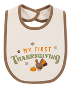 Baby My First Thanksgiving Teething Bib, image 1 of 3 slides