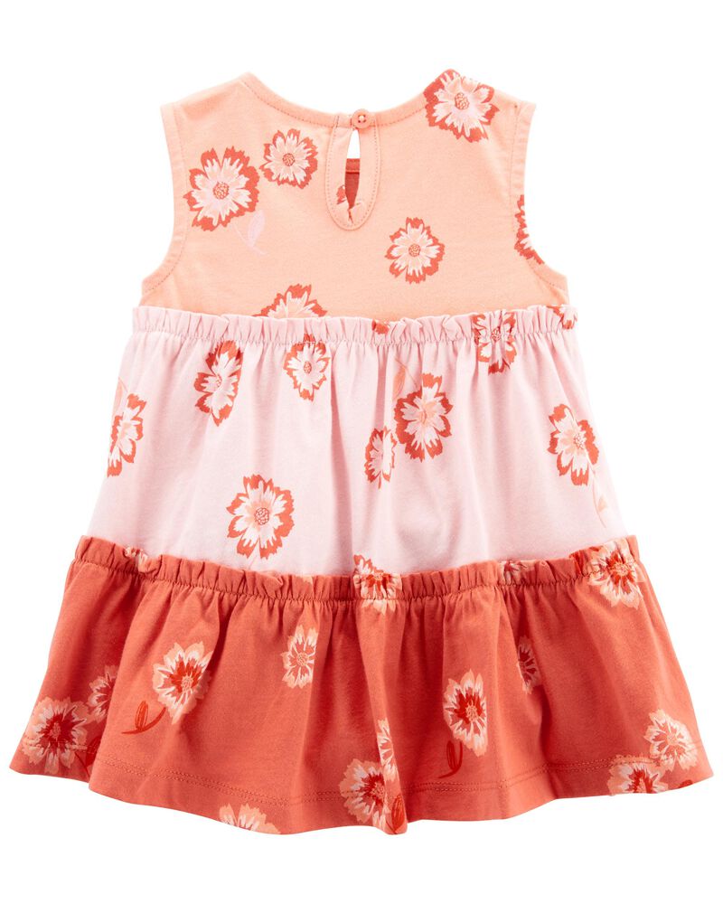 Baby Floral Tiered Tank Dress, image 2 of 4 slides