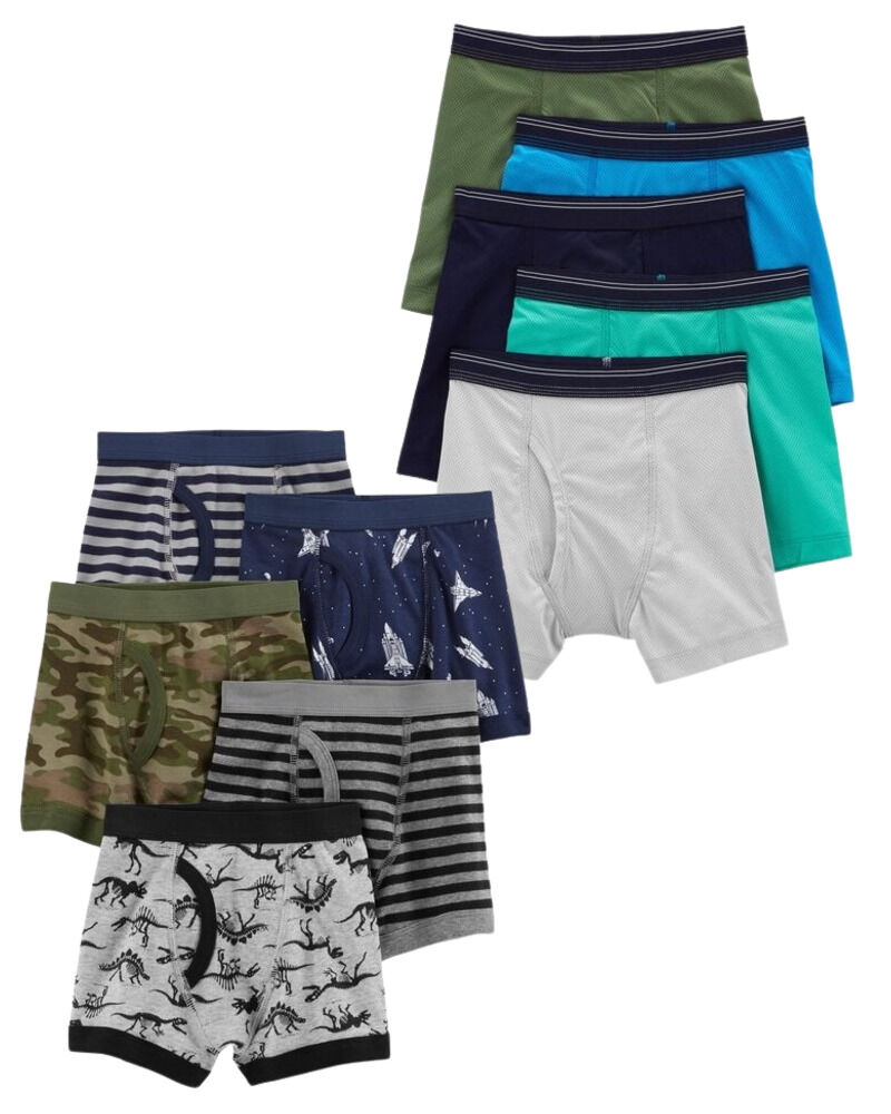 Kid 10-Pack Boxer Briefs Underwear, image 1 of 1 slides