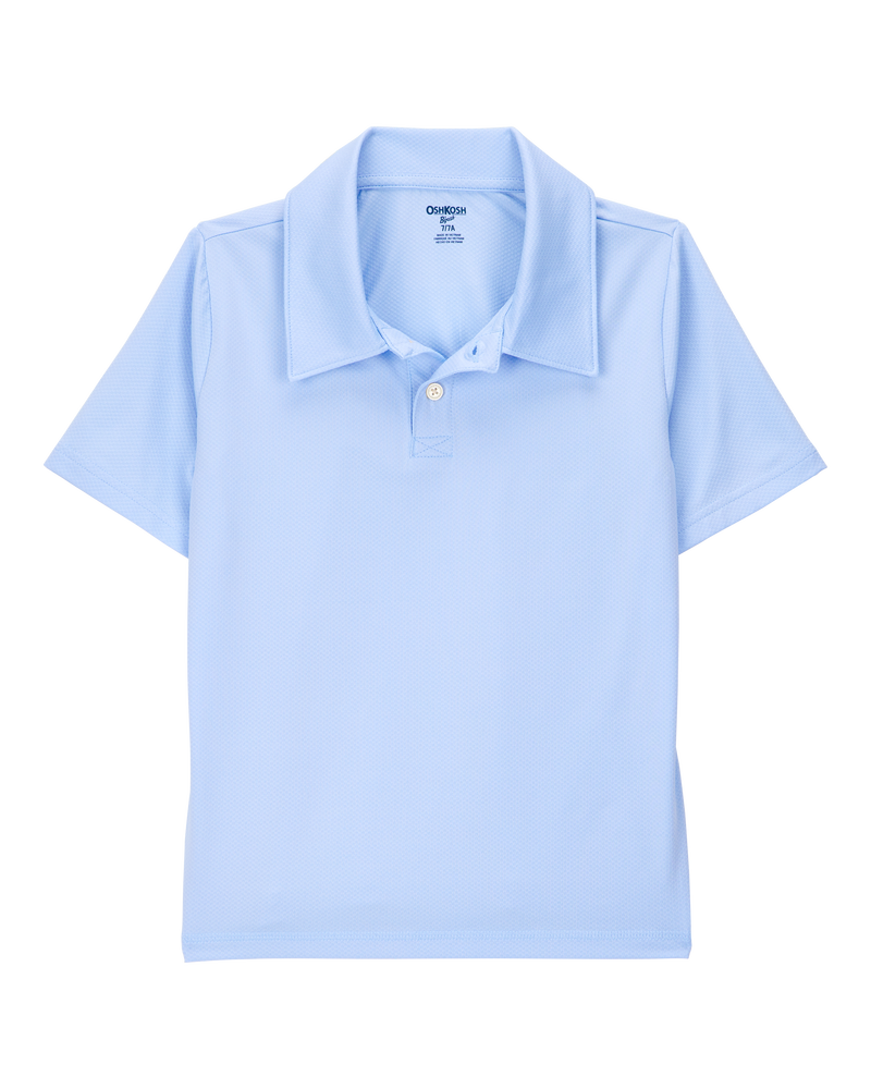 Kid Active Uniform Polo Shirt in Moisture Wicking BeCool™ Fabric - Blue, image 1 of 3 slides