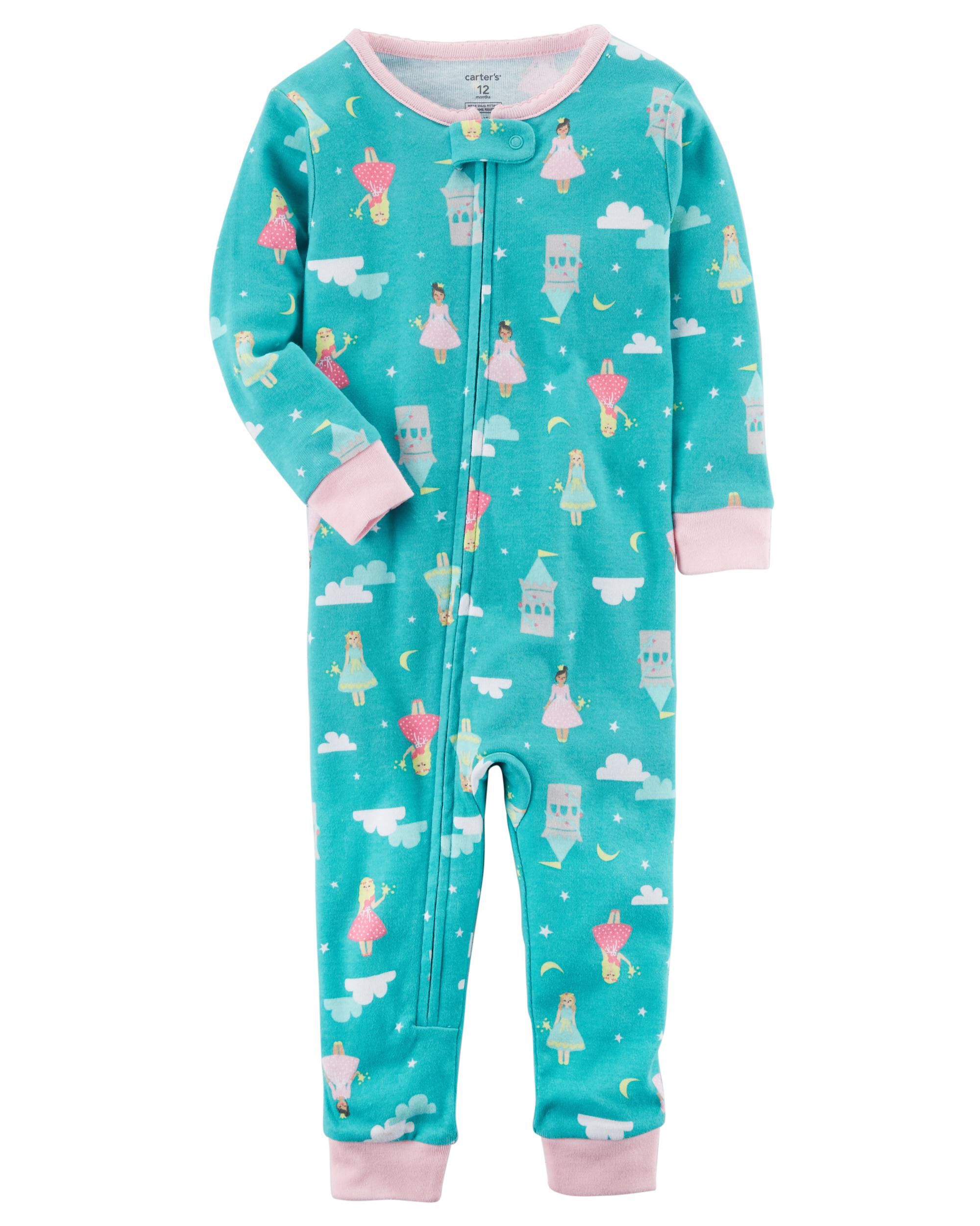 1 Piece Snug Fit Cotton Footless Pjs Skiphop Com