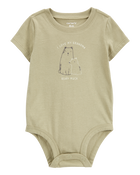 Baby Grandma Short-Sleeve Bodysuit - Olive, image 1 of 3 slides